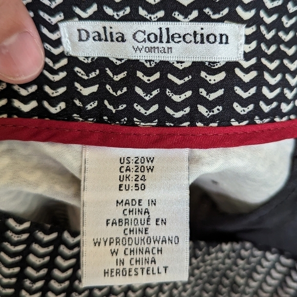 Dalia Collection Printed Ankle Length Pants Sz 20W - Picture 11 of 12